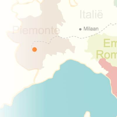kaart van Piemonte